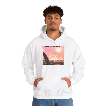 California Sunset Hoodie, Surfing Sweatshirt, Summer Vibes Apparel