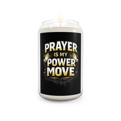 Prayer Is My Power Move Soy Candle — 13.75 oz Scented Inspirational Candle