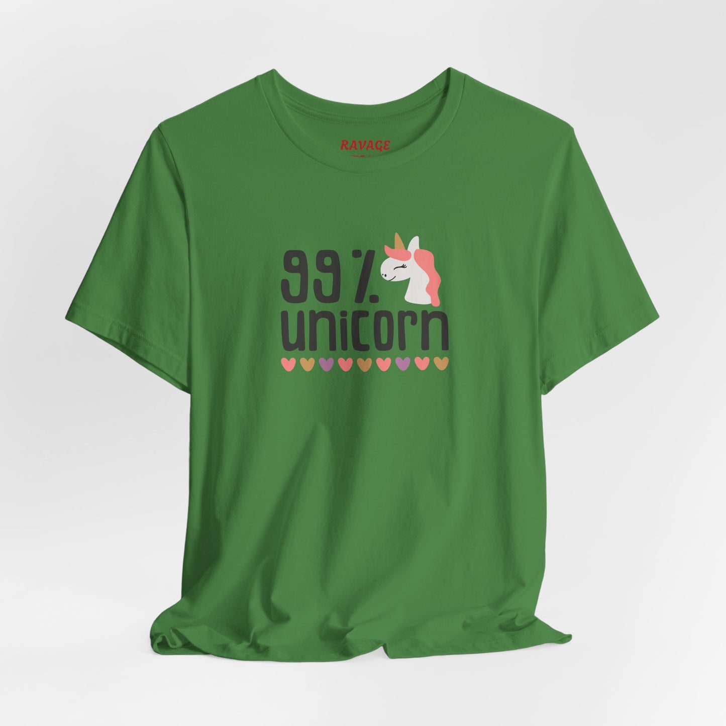 99% Unicorn Tee: Funny, Whimsical Graphic T-Shirt for All Ages
