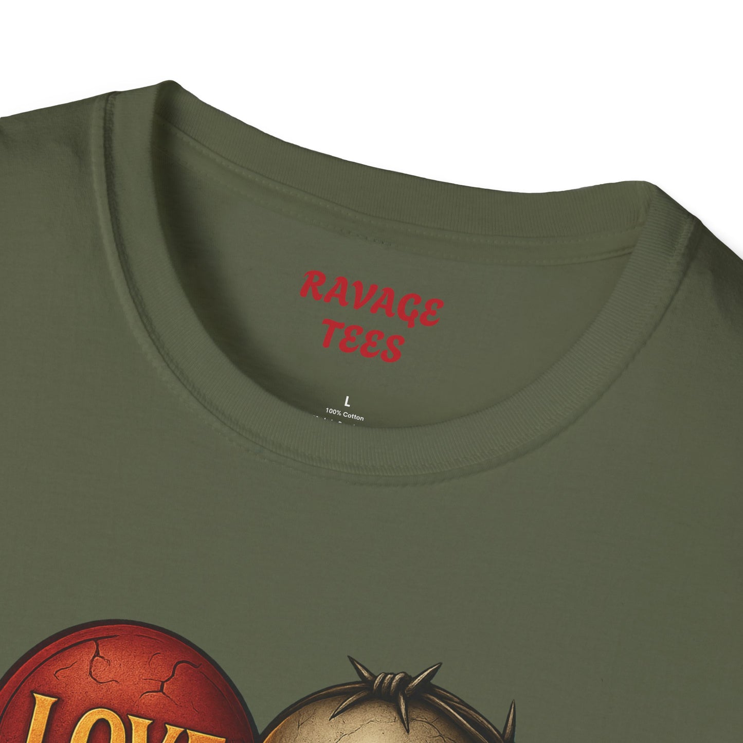 Love & Hate Skull Graphic Tee