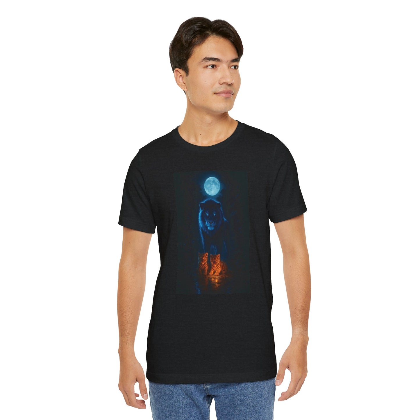 GUARDIAN OF THE MOON LIGHT PATH Mystical Wolf Moon Unisex Tee