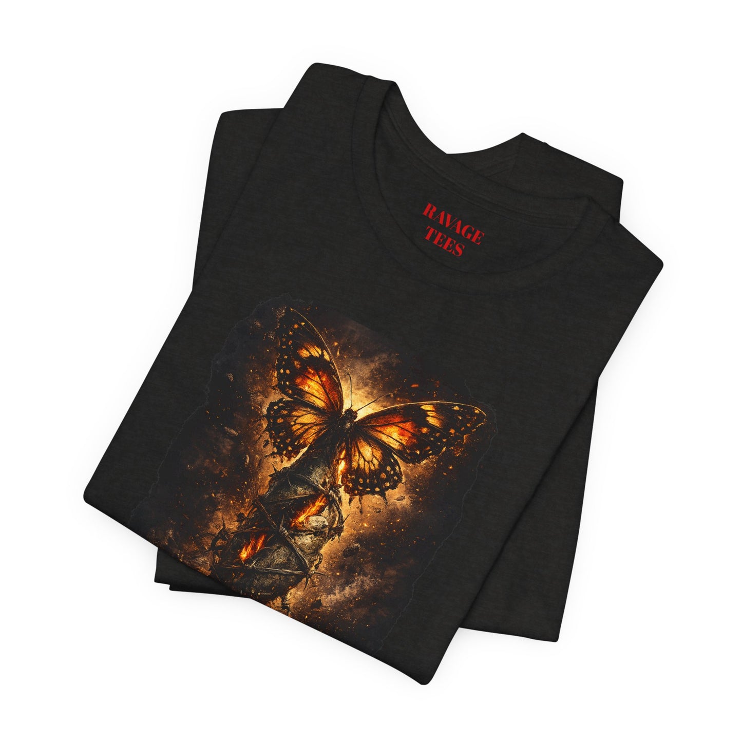 Butterfly Graphic Tee — "Not Everybody Survives Becoming Themselves"