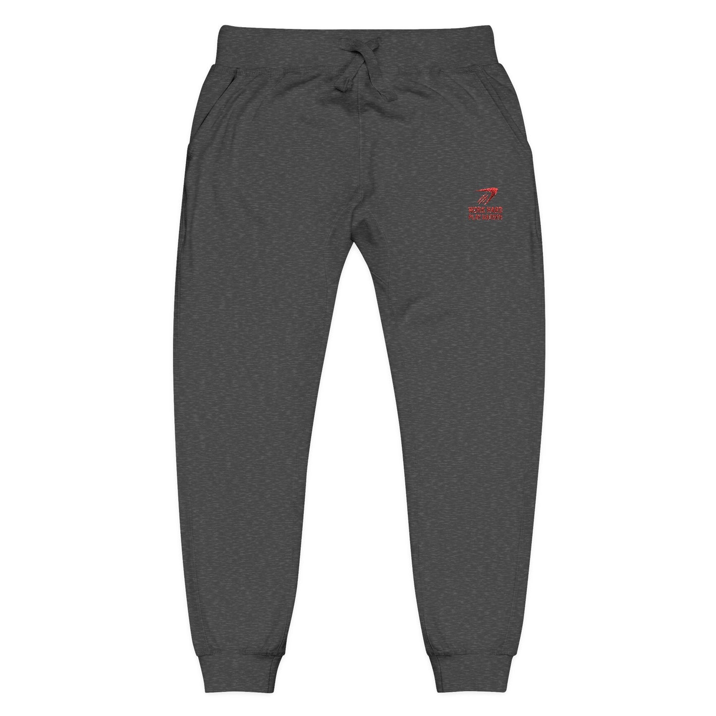 Embroidered '7' Logo Fleece Sweatpants — Cozy White Joggers