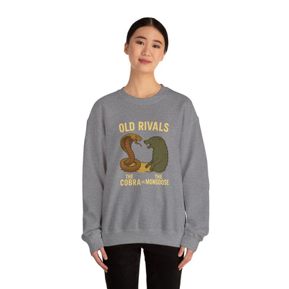 Combat Crewneck Sweatshirt | Old Rivals Cobra vs Mongoose Sweatshirt | Unisex Holiday Gift | Cozy Casual Wear | Perfect for Fans