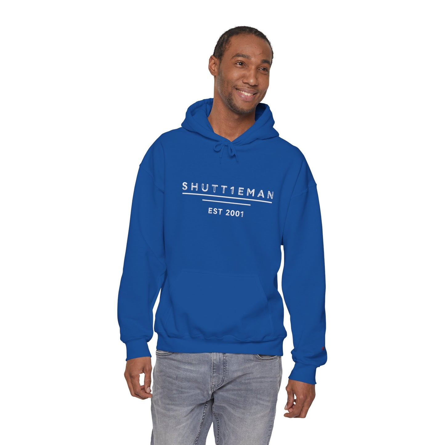 Shutt1eman Est. 2001 Hoodie — Minimal Vintage Logo Pullover