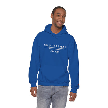 Shutt1eman Est. 2001 Hoodie — Minimal Vintage Logo Pullover