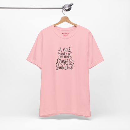 "Classy & Fabulous" Graphic Tee | Women's Fashion T-Shirt