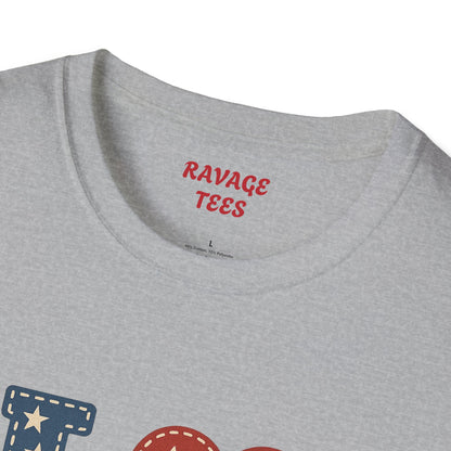 Soft Unisex Freedom & Love Graphic Tee | Gift & Daily Wear