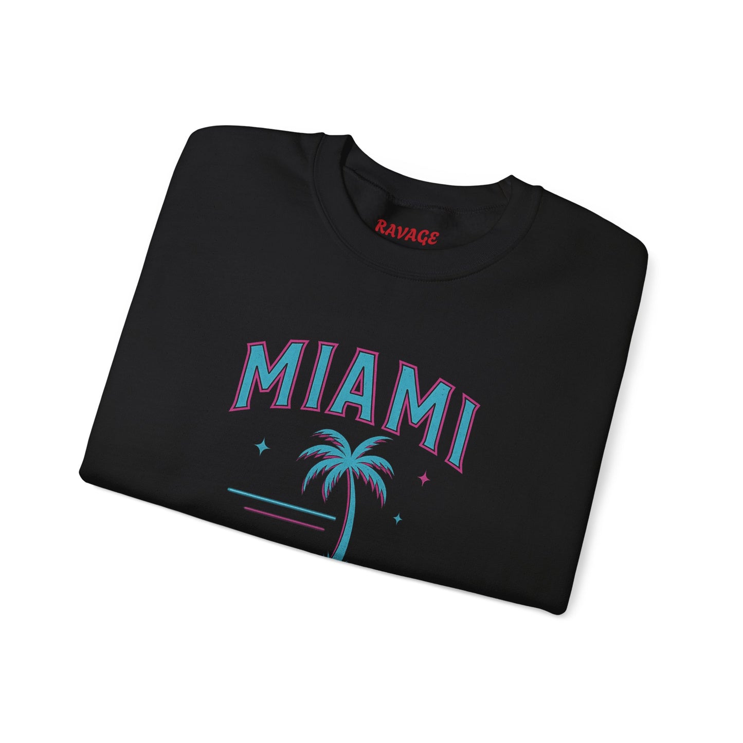 RAVAGE Miami City Vibe Unisex Crewneck Sweatshirt