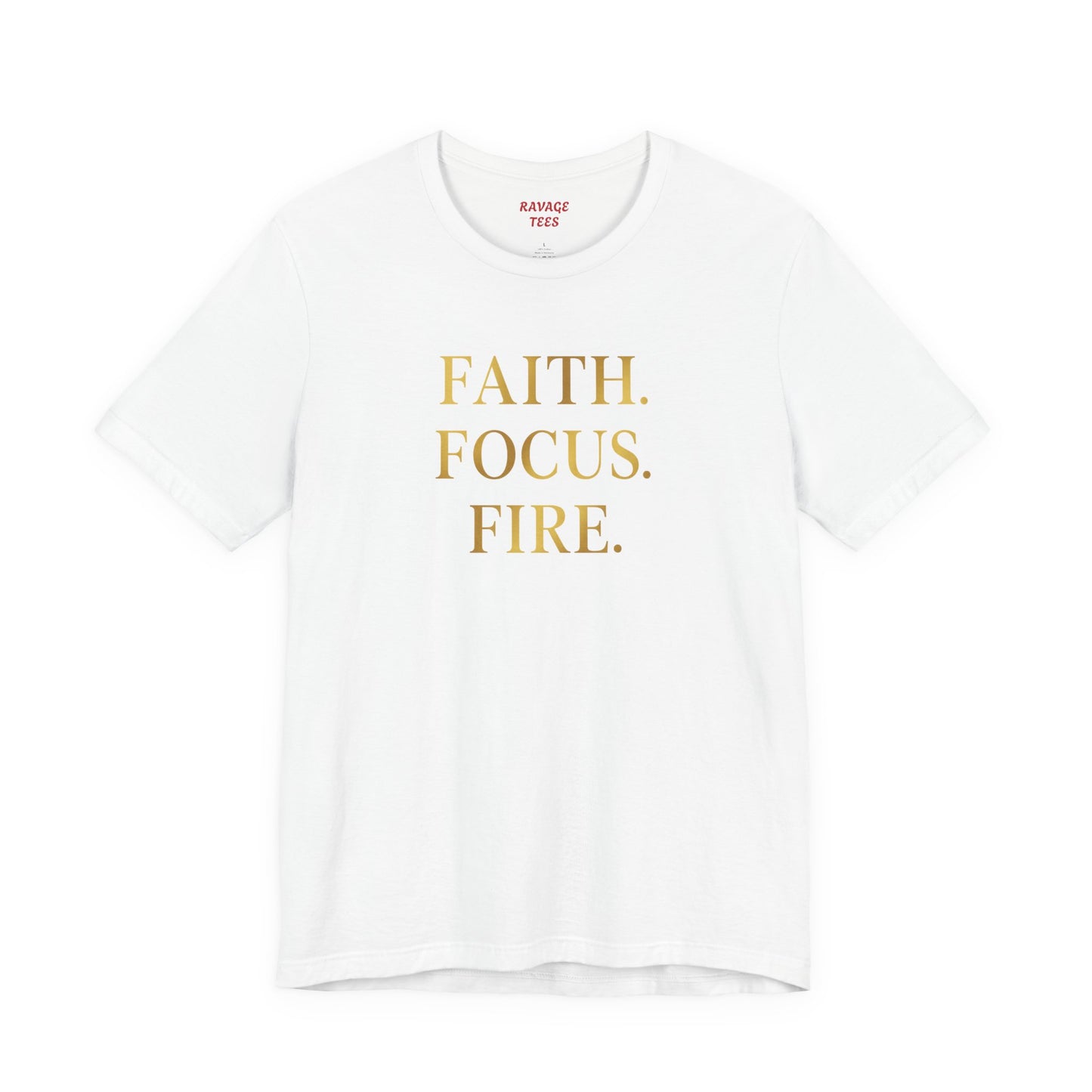 Faith Focus Fire T-Shirt | Inspirational Christian Tee