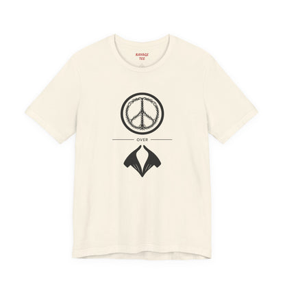 Peace Sign Unisex Jersey Tee, Casual Wear, Gift for Friends, Summer Fashion, Festival Outfit, Eco-Friendly Apparel