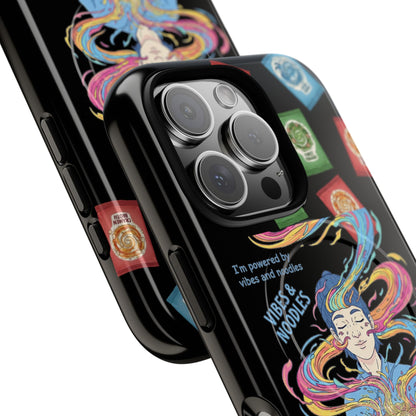 Noodle Lover Phone Case: Vibrant Cute Foodie Magnetic Anime Style