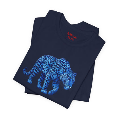 Blue Leopard Graphic Tee