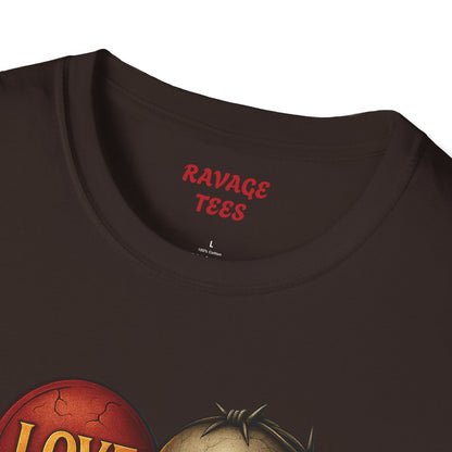 Love & Hate Skull Graphic Tee