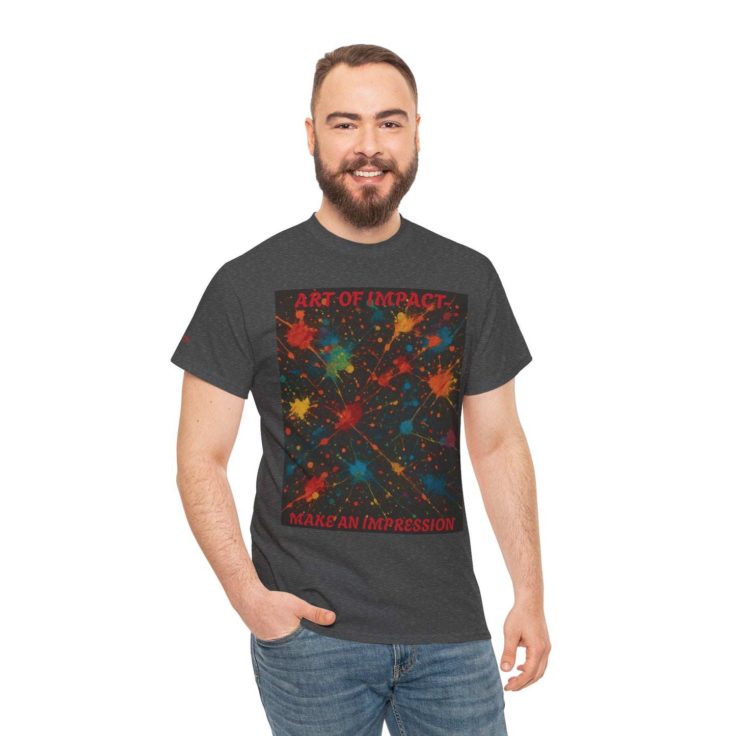 Art of Impact Unisex Heavy Cotton Tee | Bold Graphic T-Shirt, Casual Wear