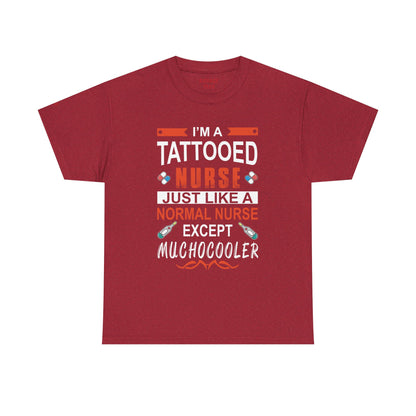 Tattooed Nurse Tee - Unisex Cotton Shirt for Nurse Appreciation, Medical Humor Tee, Fun [...]