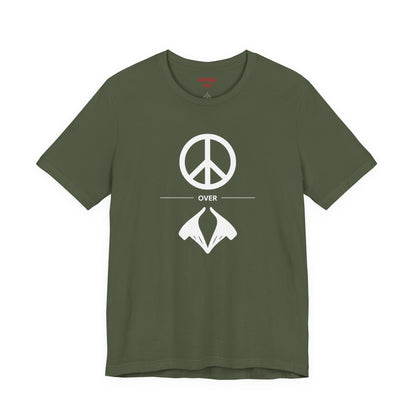 Peace Sign Unisex Jersey Tee, Casual Wear, Gift for Friends, Summer Fashion, Festival Outfit, Eco-Friendly Apparel