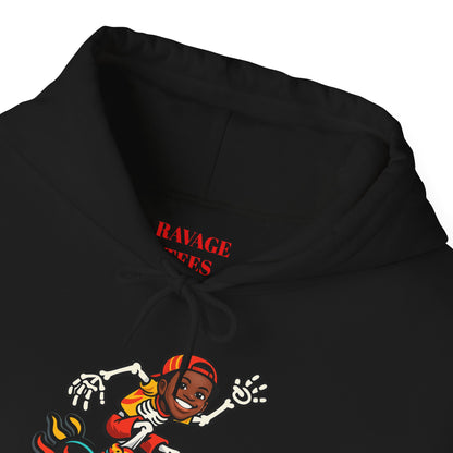 Retro Skateboard Flame Hoodie