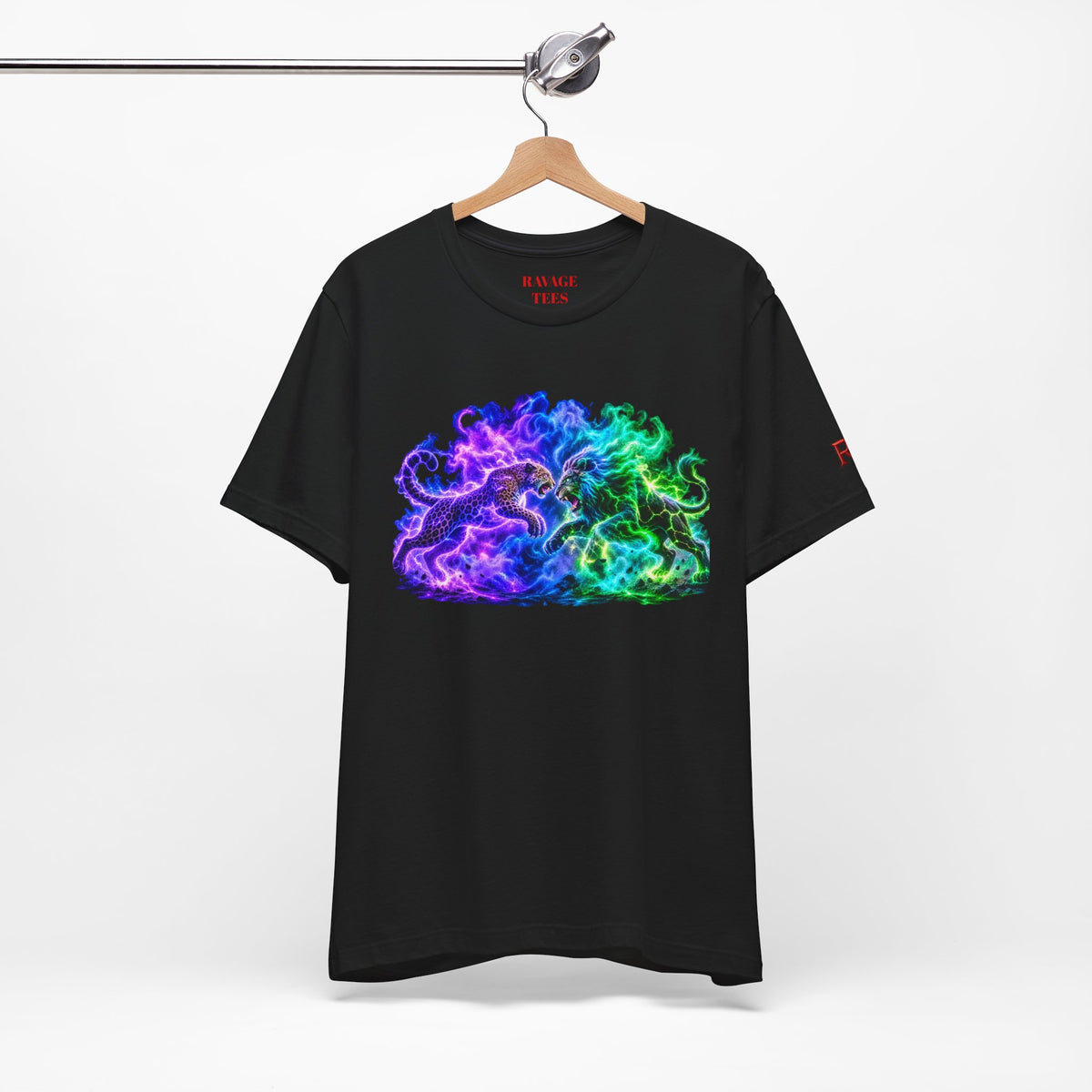 Neon Nebula Predator Clash Graphic Tee