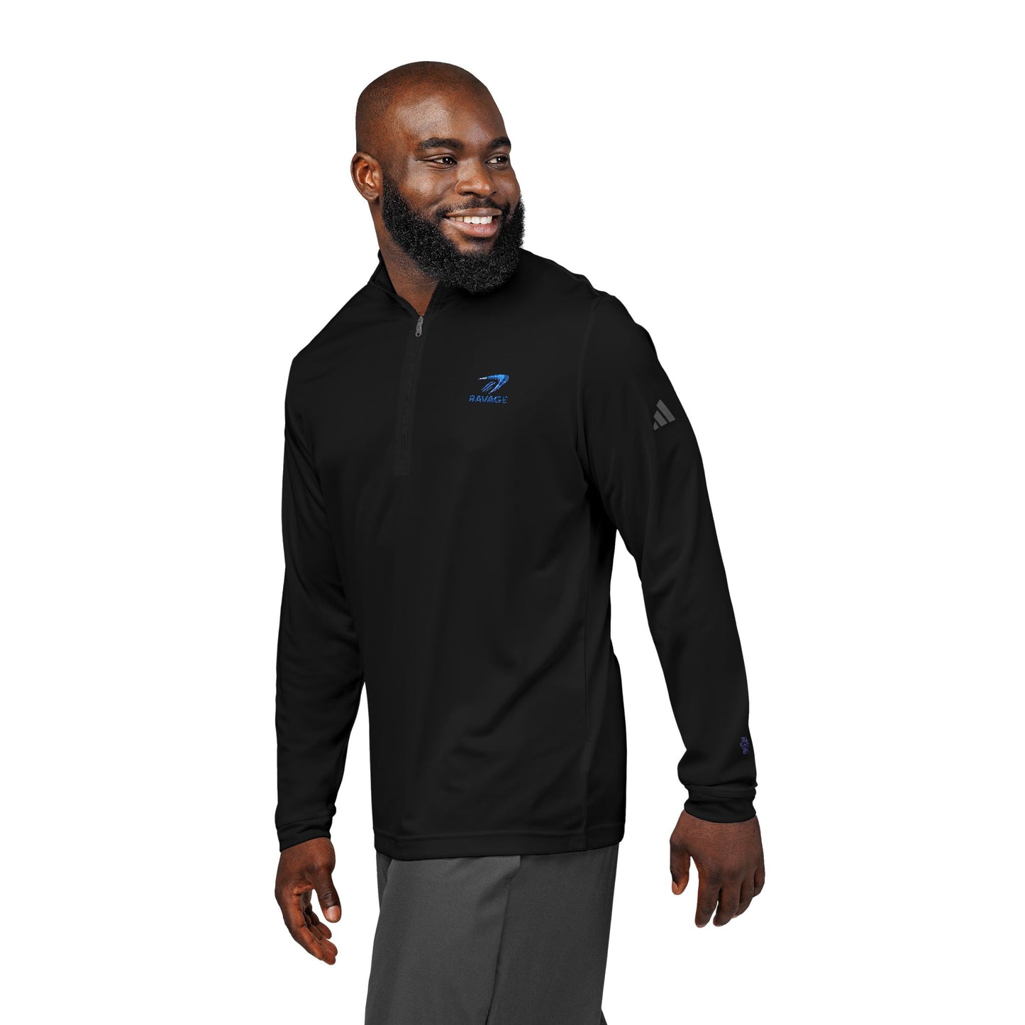 Embroidered Adidas Quarter-Zip Pullover