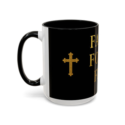 Faith-Inspired Coffee Mug - Motivational Black Mug for Daily Inspiration, Gift for Christians, Office Decor, Home Beverage
