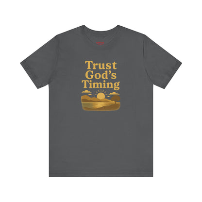 Unisex Inspirational Tee - Trust God's Timing, Relaxed Fit T-Shirt, Motivational Shirt for Everyday Wear, Plus Size Available, Gifts [...]