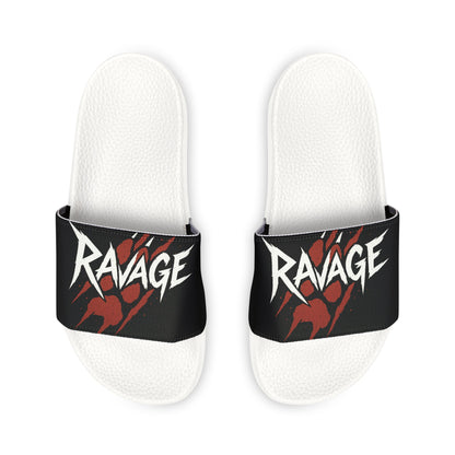 RAVAGE TEES Men's Removable-Strap Sandals/Slides
