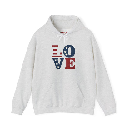 Unisex Hooded Sweatshirt with 'LOVE' Design - Cozy Gift for Friends, Valentine's Day, Casual Wear, Relaxation, Everyday Use