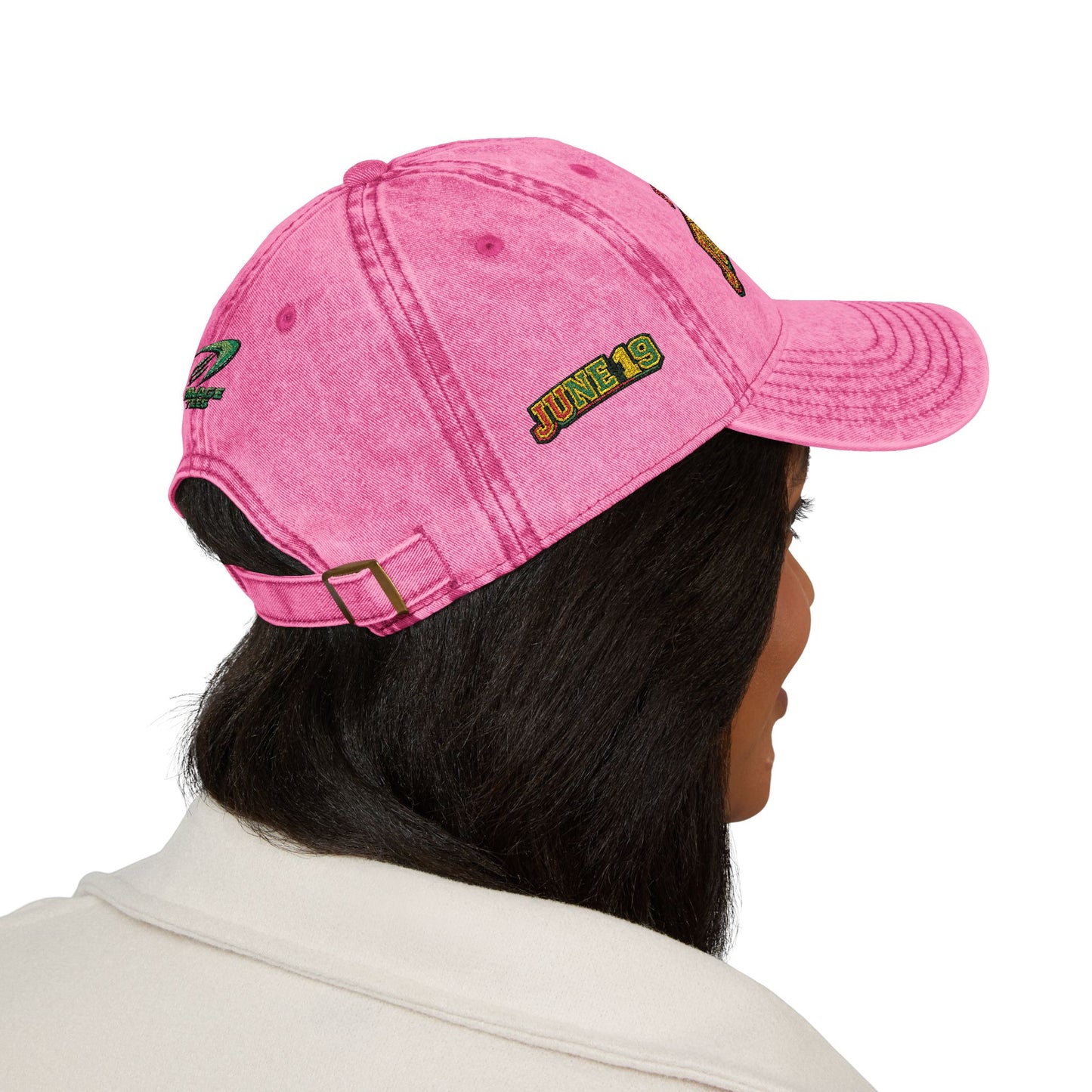 Vintage Embroidered Juneteenth — Freedom Day Cap