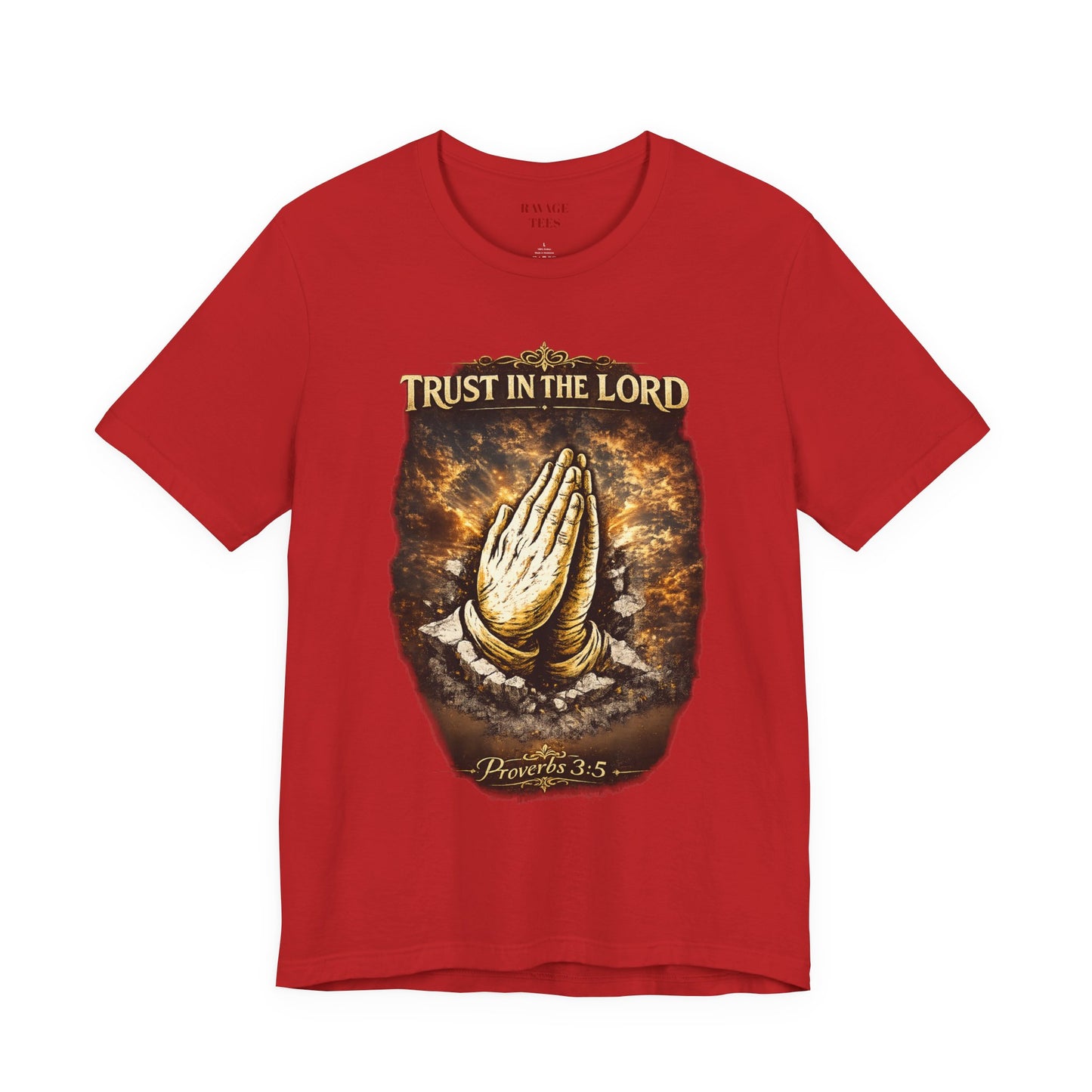 Trust in the Lord Praying Hands Tee (Proverbs 3:5)