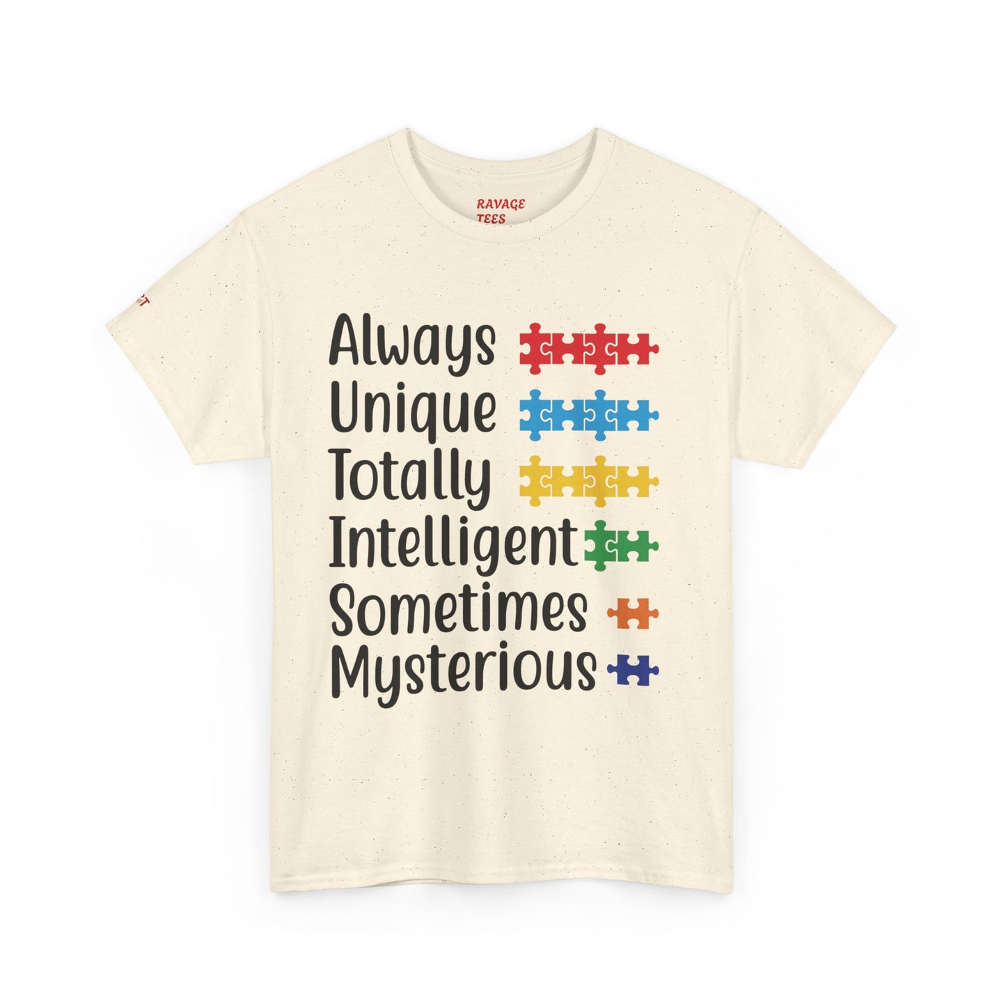 Unisex Autism Awareness Tee - Unique Puzzle Design, Perfect Gift for Friends, Family, and Supporters