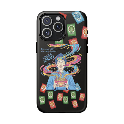 Noodle Lover Phone Case: Vibrant Cute Foodie Magnetic Anime Style