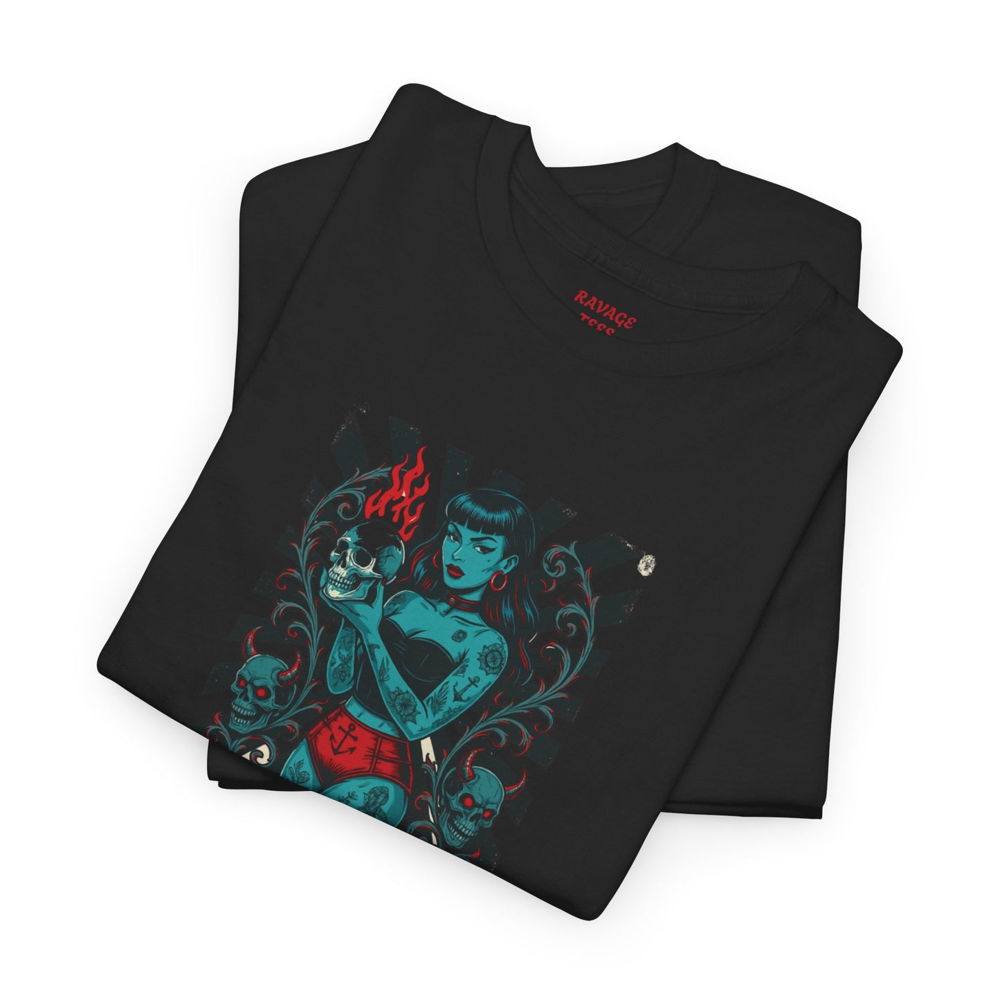 MARK BY INK, TOUCHED BY FIRE--Edgy Graphic Unisex Tee