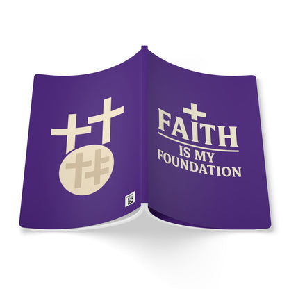 Faith Is My Foundation Christian Softcover Journal with Inspirational Inside Prints