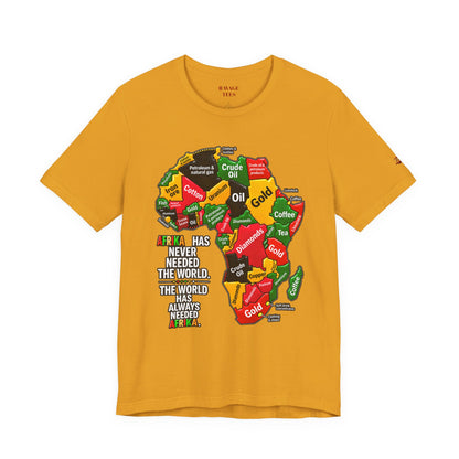 Africa Map “Africa Has Never Needed the World” Graphic Tee