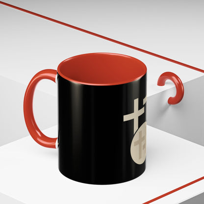 Calvary Cross Accent Coffee Mug