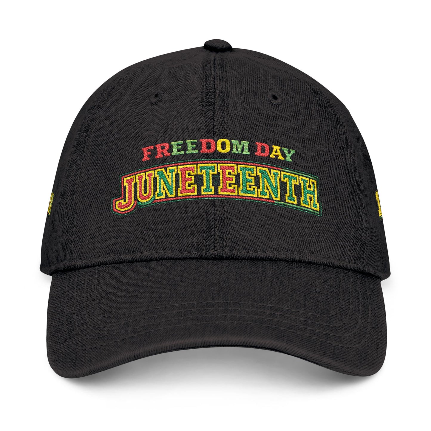 Juneteenth Freedom Day Embroidered Denim Hat