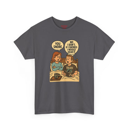 Unisex Snoring Humor T-Shirt | Funny Tee for Couples