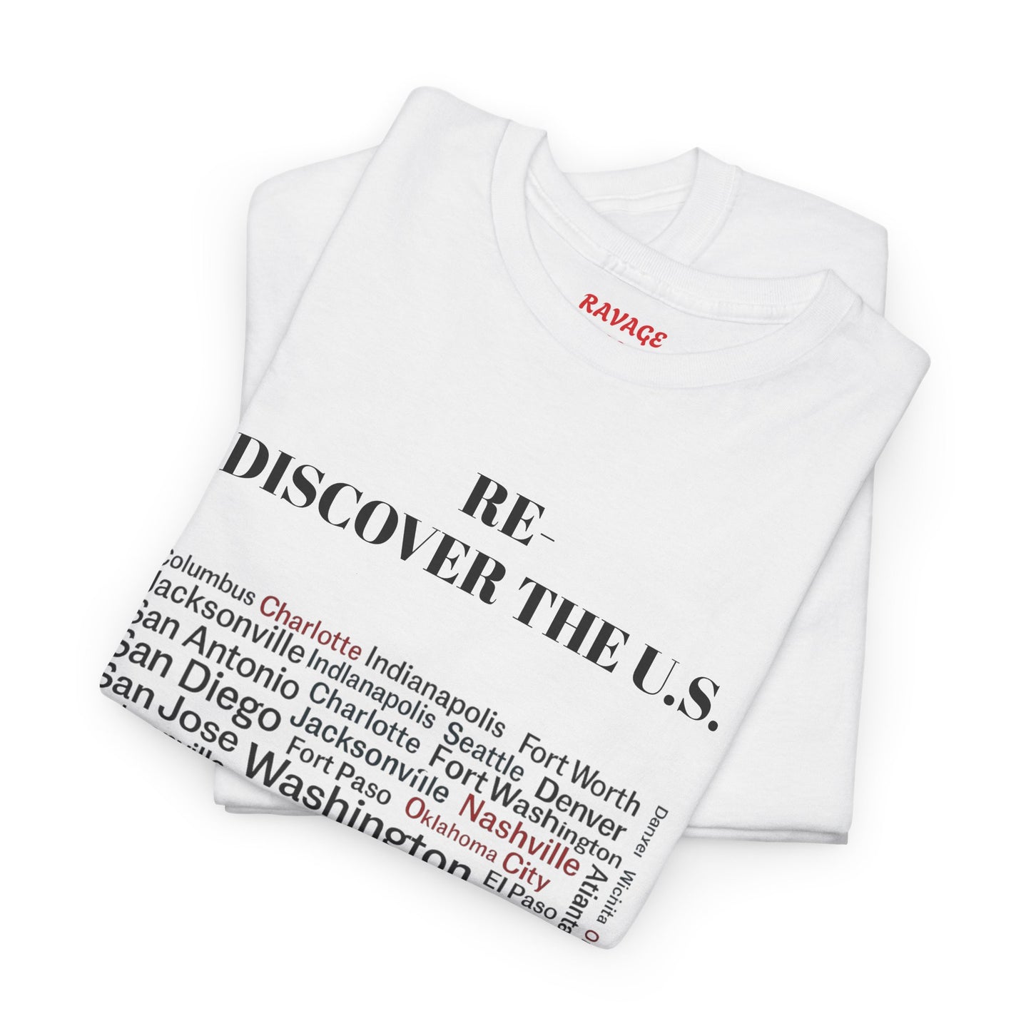 Re-Discover the U.S. Travel T-Shirt, Adventure Tee, USA Discovery Shirt