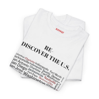 Re-Discover the U.S. Travel T-Shirt, Adventure Tee, USA Discovery Shirt