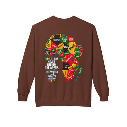 Afrika Map Sweatshirt – Africa Pride Crewneck