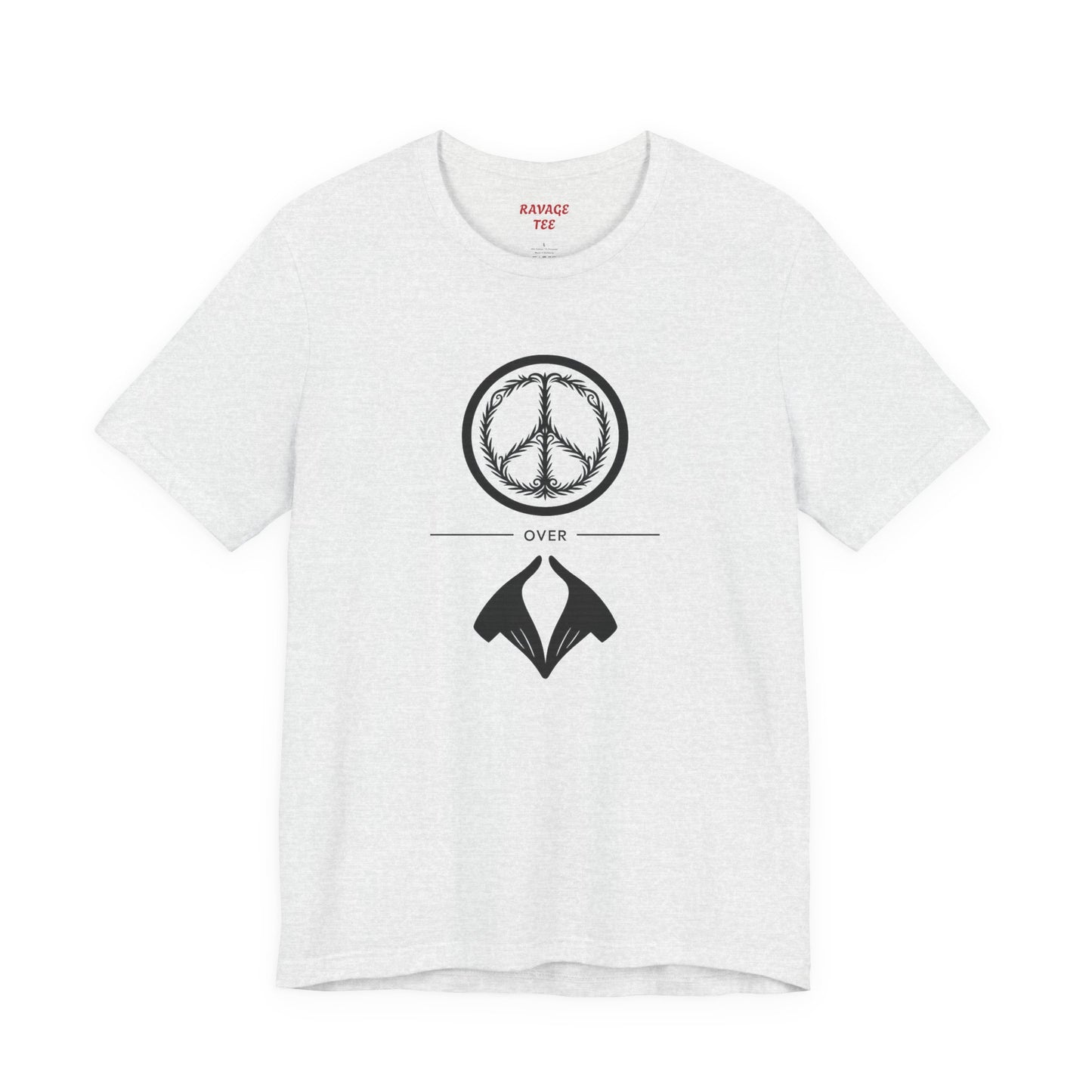 Peace Sign Unisex Jersey Tee, Casual Wear, Gift for Friends, Summer Fashion, Festival Outfit, Eco-Friendly Apparel