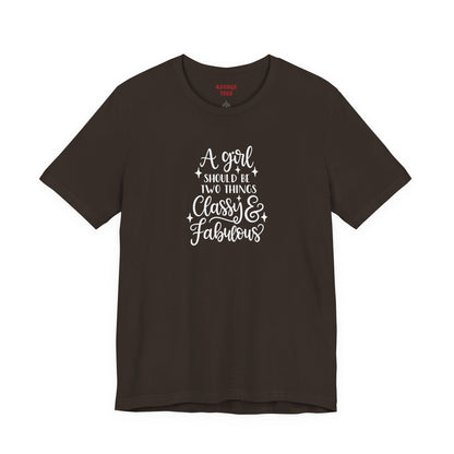 "Classy & Fabulous" Graphic Tee | Women's Fashion T-Shirt
