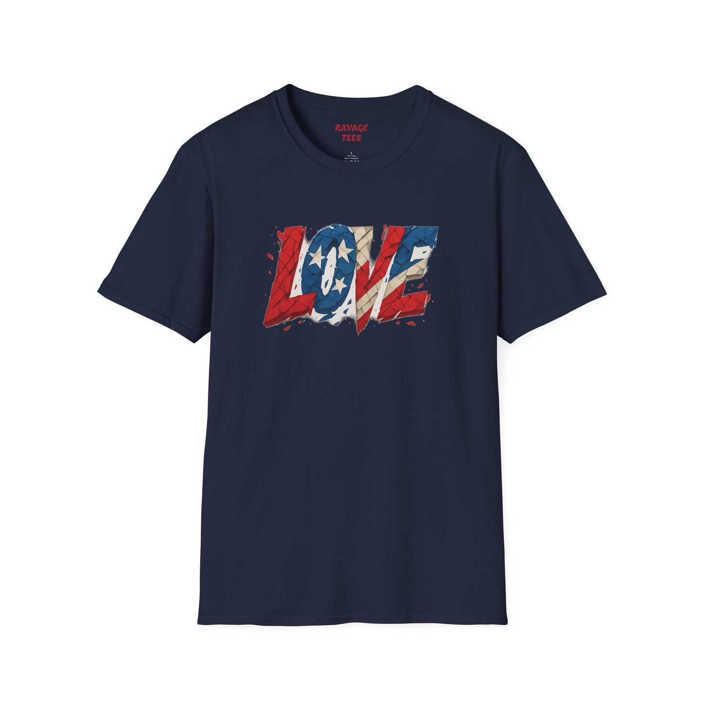 "Freedom & Love" Tee: Unisex 4th of July Graphic Shirt Gift