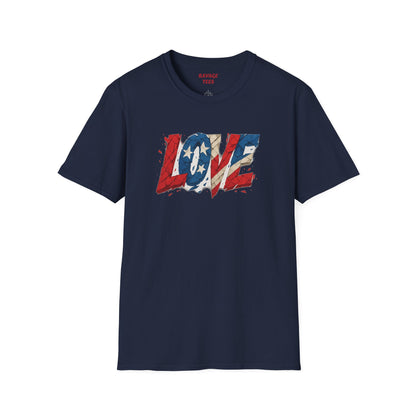 "Freedom & Love" Tee: Unisex 4th of July Graphic Shirt Gift