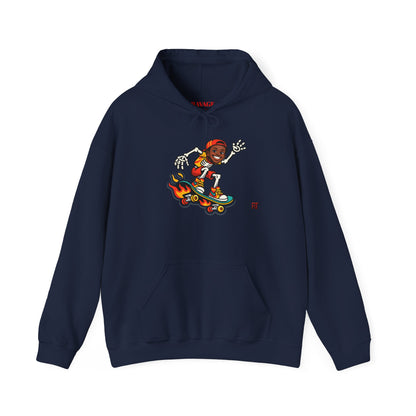 Retro Skateboard Flame Hoodie