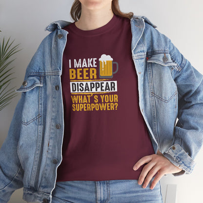 Unisex Beer Superpower Tee | Funny T-Shirt for Beer Lovers