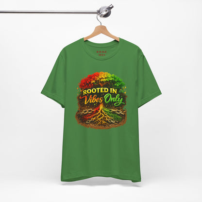 Rooted in Vibes Only Reggae Tee