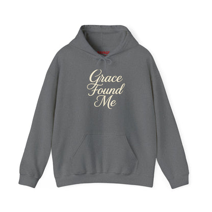 Grace Found Me Unisex Hoodie – Inspirational Christian Sweatshirt, Faith-Based Apparel, Cozy Casual Wear, Perfect Gift for Friends and Believers