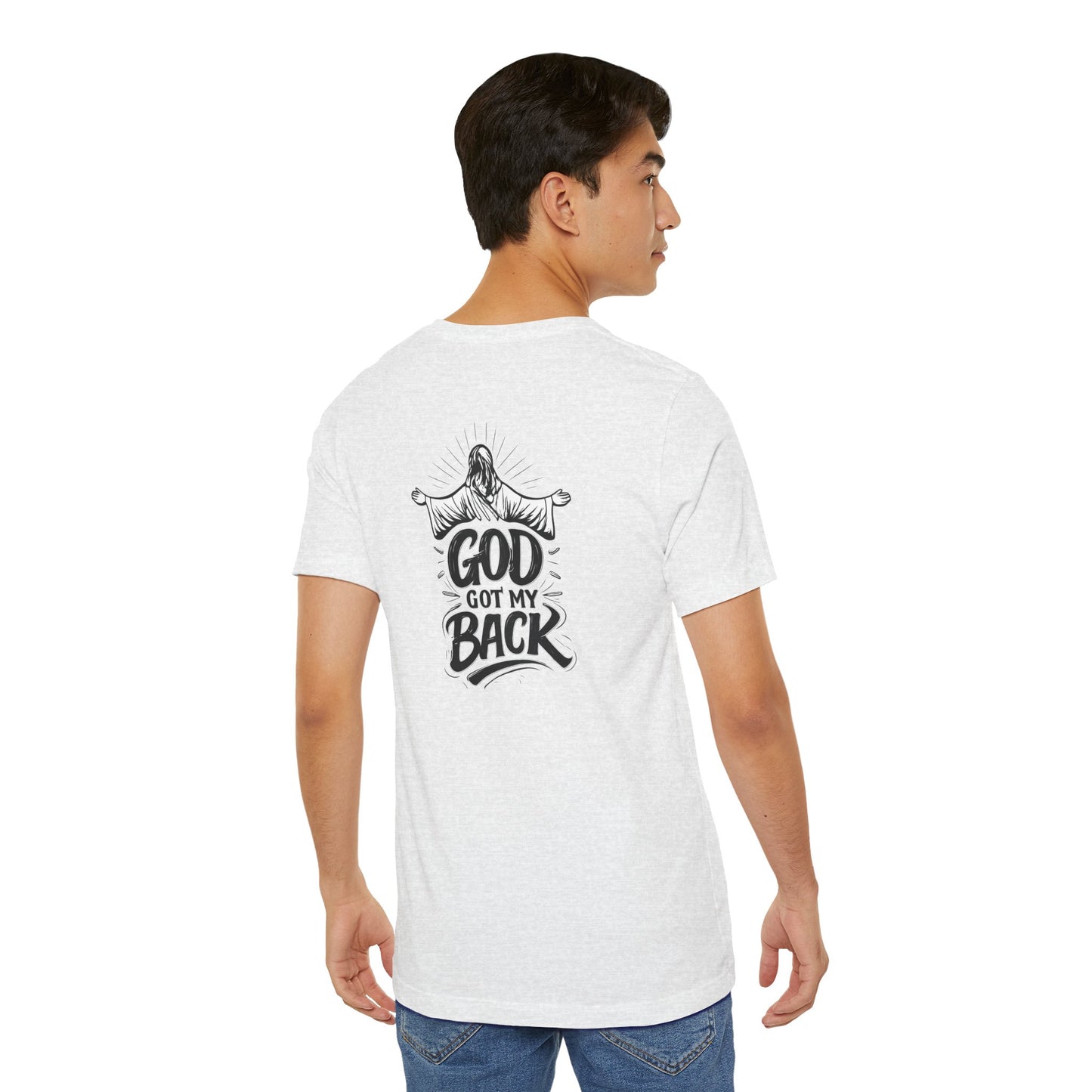 Faith Graphic Tee — 'God Got My Back' Christian T-Shirt